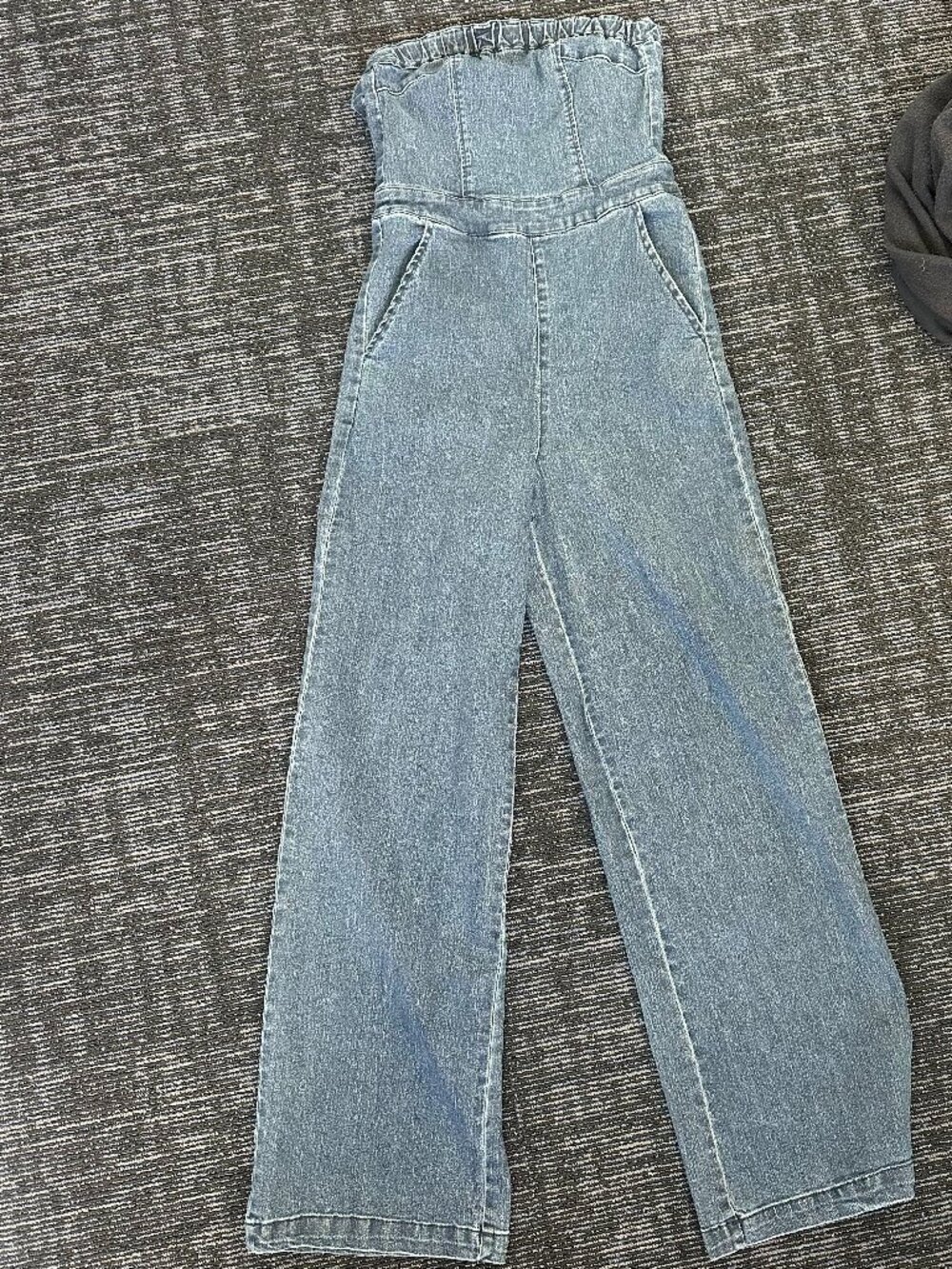 love, fire Denim Jumpsuit